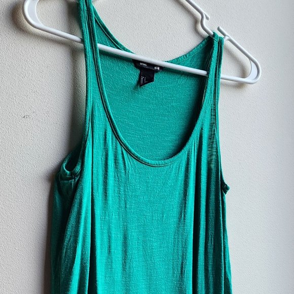 H&M Basic Green Tank Top Size Small - Picture 3 of 16